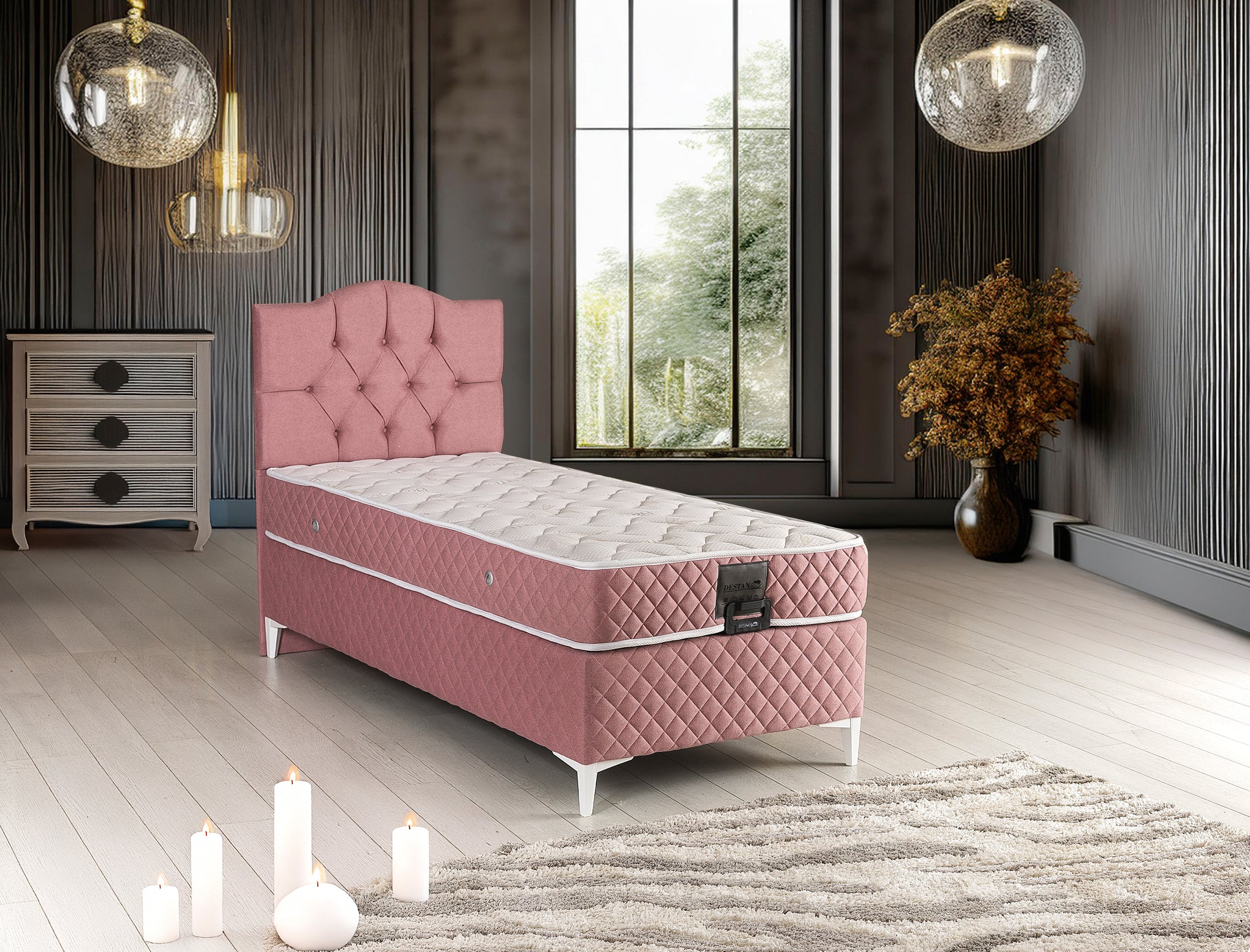 Pink Tek Kişilik Yatak Takımı