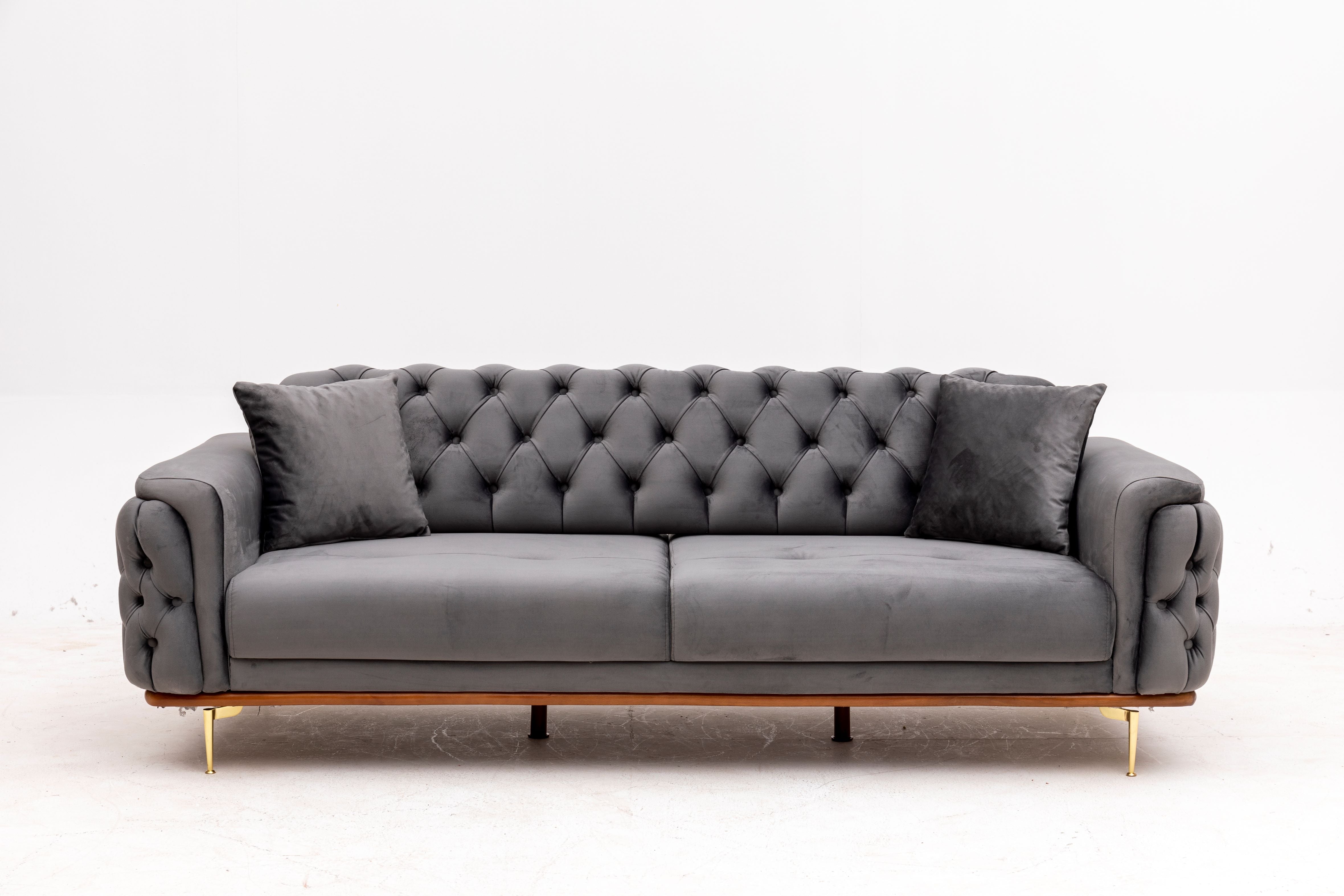 Efes 3'lü Koltuk (Metal Ayak)