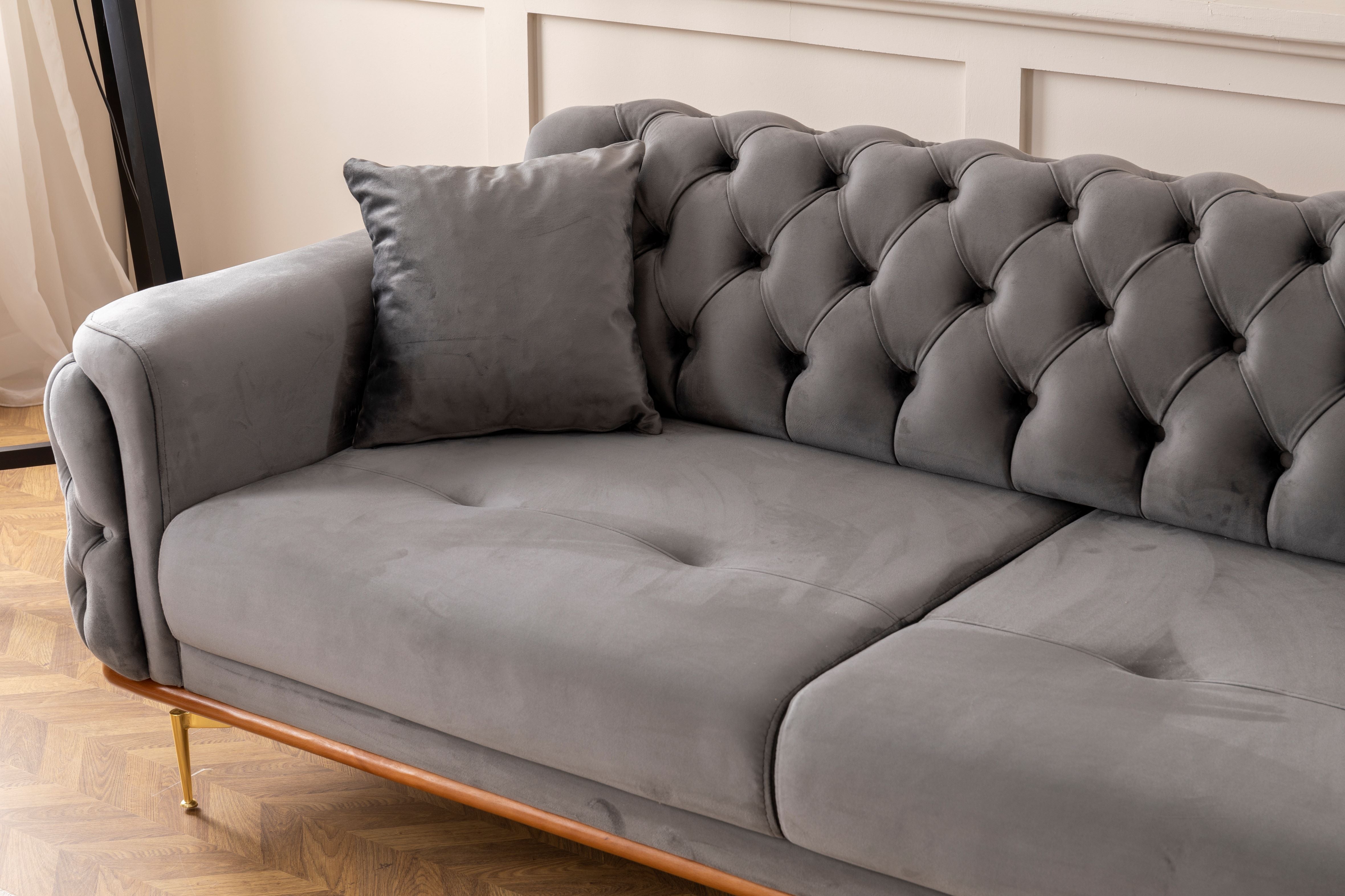 Efes 3'lü Koltuk (Metal Ayak)