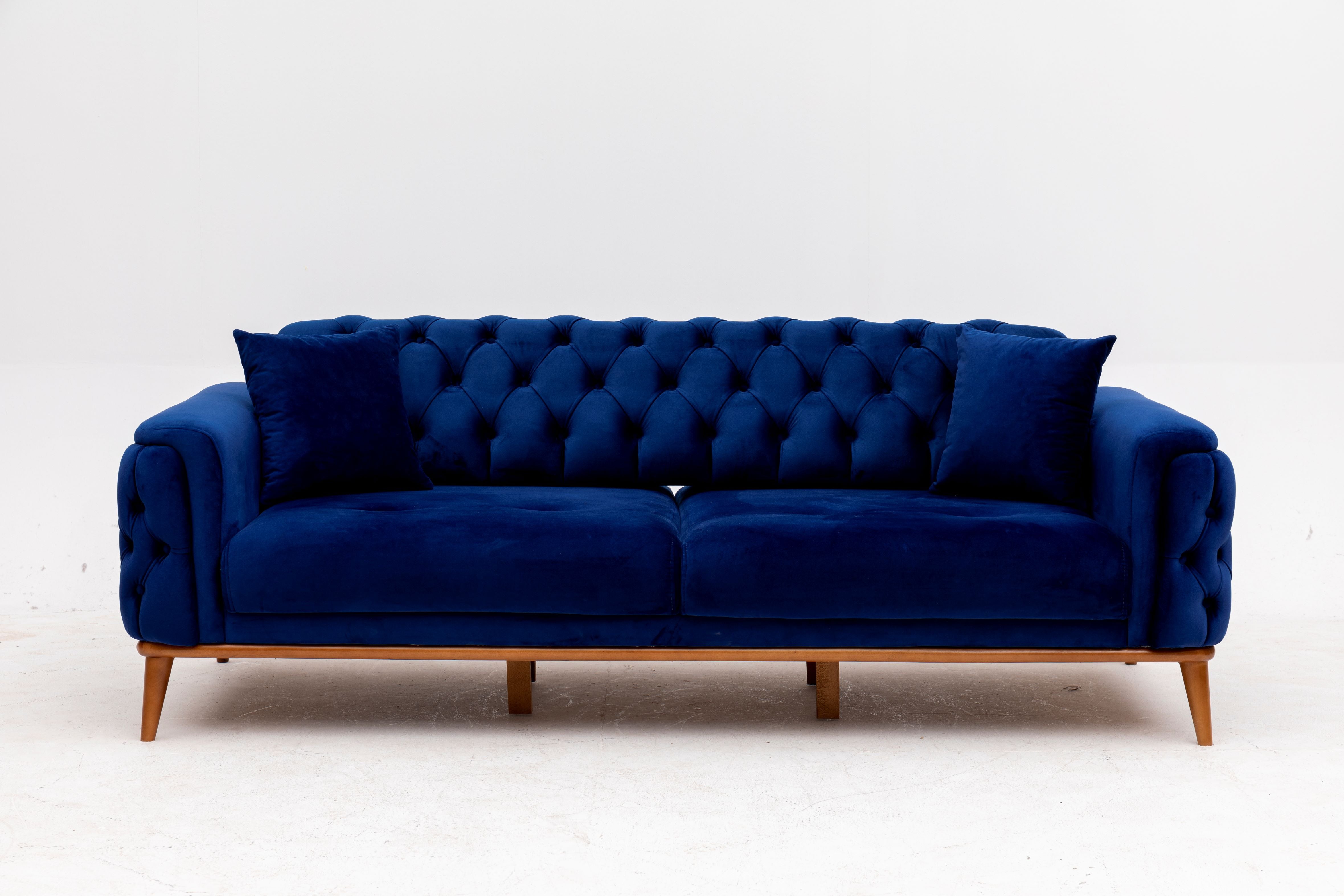 Efes 2'li Koltuk (Ahşap Ayak)